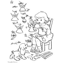Dessin à colorier: Noël (Fêtes et Occasions spéciales) #54832 - Coloriages à Imprimer Gratuits