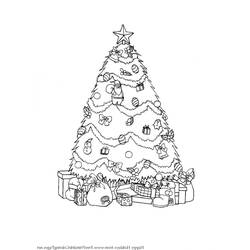 Dessin à colorier: Noël (Fêtes et Occasions spéciales) #54882 - Coloriages à Imprimer Gratuits