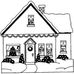 Dessin à colorier: Noël (Fêtes et Occasions spéciales) #54905 - Coloriages à Imprimer Gratuits