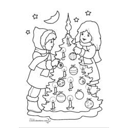 Dessin à colorier: Noël (Fêtes et Occasions spéciales) #55000 - Coloriages à Imprimer Gratuits