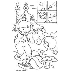 Dessin à colorier: Noël (Fêtes et Occasions spéciales) #55050 - Coloriages à Imprimer Gratuits