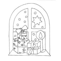 Dessin à colorier: Noël (Fêtes et Occasions spéciales) #55121 - Coloriages à Imprimer Gratuits