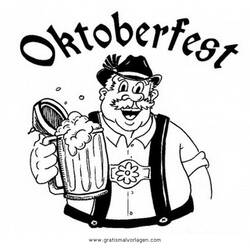 Dessin à colorier: Oktoberfest (Fêtes et Occasions spéciales) #59404 - Coloriages à Imprimer Gratuits