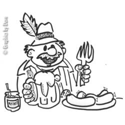 Dessin à colorier: Oktoberfest (Fêtes et Occasions spéciales) #59524 - Coloriages à Imprimer Gratuits