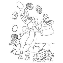 Dessin à colorier: Pâques (Fêtes et Occasions spéciales) #54354 - Coloriages à Imprimer Gratuits