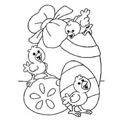Dessin à colorier: Pâques (Fêtes et Occasions spéciales) #54386 - Coloriages à Imprimer Gratuits