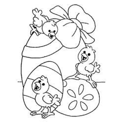 Dessin à colorier: Pâques (Fêtes et Occasions spéciales) #54395 - Coloriages à Imprimer Gratuits