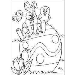 Dessin à colorier: Pâques (Fêtes et Occasions spéciales) #54469 - Coloriages à Imprimer Gratuits