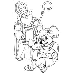 Dessin à colorier: Saint Nicolas (Fêtes et Occasions spéciales) #59163 - Coloriages à Imprimer Gratuits