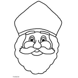 Dessin à colorier: Saint Nicolas (Fêtes et Occasions spéciales) #59196 - Coloriages à Imprimer Gratuits