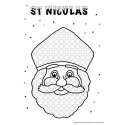 Dessin à colorier: Saint Nicolas (Fêtes et Occasions spéciales) #59269 - Coloriages à Imprimer Gratuits