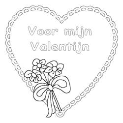 Dessin à colorier: Saint Valentin (Fêtes et Occasions spéciales) #54018 - Coloriages à Imprimer Gratuits