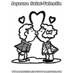 Dessin à colorier: Saint Valentin (Fêtes et Occasions spéciales) #54104 - Coloriages à Imprimer Gratuits