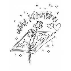 Dessin à colorier: Saint Valentin (Fêtes et Occasions spéciales) #54190 - Coloriages à Imprimer Gratuits