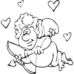 Dessin à colorier: Saint Valentin (Fêtes et Occasions spéciales) #54215 - Coloriages à Imprimer Gratuits