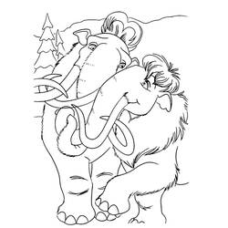Coloriage Âge de Glace (Films d'Animation) #205571 à imprimer et colorier