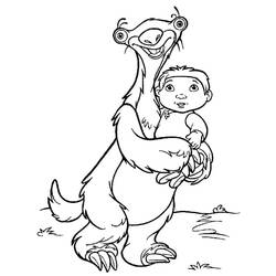 Coloriage Âge de Glace (Films d'Animation) #205605 à imprimer et colorier