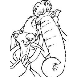 Coloriage Âge de Glace (Films d'Animation) #205608 à imprimer et colorier