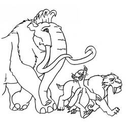 Coloriage Âge de Glace (Films d'Animation) #205614 à imprimer et colorier