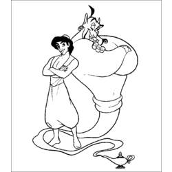 Dessin à colorier: Aladdin (Films d'animation) #127594 - Coloriages à Imprimer Gratuits