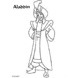 Dessin à colorier: Aladdin (Films d'animation) #127601 - Coloriages à Imprimer Gratuits