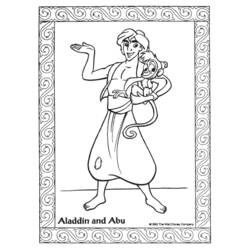 Dessin à colorier: Aladdin (Films d'animation) #127630 - Coloriages à Imprimer Gratuits