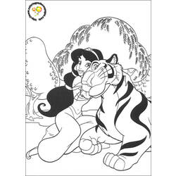Dessin à colorier: Aladdin (Films d'animation) #127645 - Coloriages à Imprimer Gratuits
