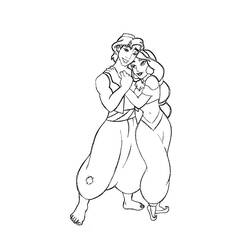 Dessin à colorier: Aladdin (Films d'animation) #127646 - Coloriages à Imprimer Gratuits