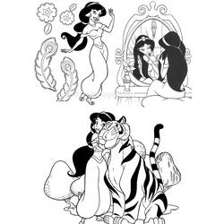 Dessin à colorier: Aladdin (Films d'animation) #127650 - Coloriages à Imprimer Gratuits