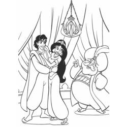 Dessin à colorier: Aladdin (Films d'animation) #127656 - Coloriages à Imprimer Gratuits