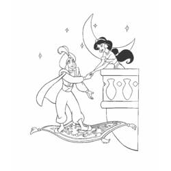 Dessin à colorier: Aladdin (Films d'animation) #127671 - Coloriages à Imprimer Gratuits