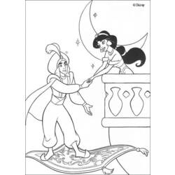 Dessin à colorier: Aladdin (Films d'animation) #127688 - Coloriages à Imprimer Gratuits