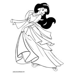 Dessin à colorier: Aladdin (Films d'animation) #127689 - Coloriages à imprimer