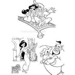 Dessin à colorier: Aladdin (Films d'animation) #127697 - Coloriages à Imprimer Gratuits