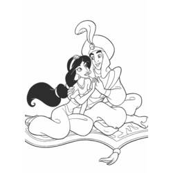 Dessin à colorier: Aladdin (Films d'animation) #127731 - Coloriages à Imprimer Gratuits