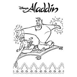 Dessin à colorier: Aladdin (Films d'animation) #127736 - Coloriages à Imprimer Gratuits