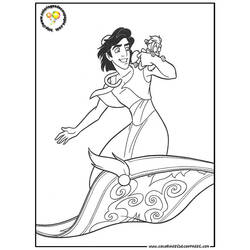 Dessin à colorier: Aladdin (Films d'animation) #127743 - Coloriages à Imprimer Gratuits