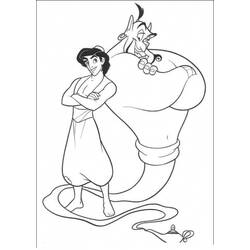 Dessin à colorier: Aladdin (Films d'animation) #127763 - Coloriages à Imprimer Gratuits