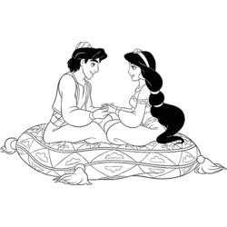 Dessin à colorier: Aladdin (Films d'animation) #127765 - Coloriages à Imprimer Gratuits