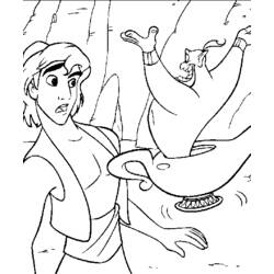 Dessin à colorier: Aladdin (Films d'animation) #127766 - Coloriages à Imprimer Gratuits
