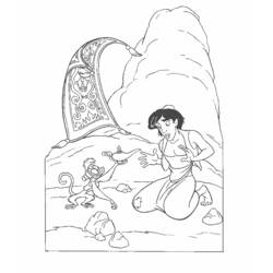 Dessin à colorier: Aladdin (Films d'animation) #127769 - Coloriages à Imprimer Gratuits