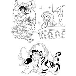 Dessin à colorier: Aladdin (Films d'animation) #127783 - Coloriages à Imprimer Gratuits