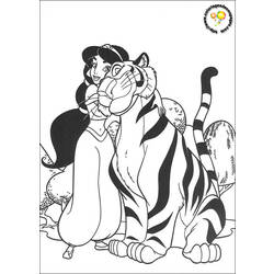 Dessin à colorier: Aladdin (Films d'animation) #127789 - Coloriages à Imprimer Gratuits