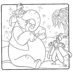 Dessin à colorier: Aladdin (Films d'animation) #127792 - Coloriages à Imprimer Gratuits