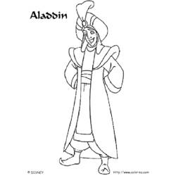 Dessin à colorier: Aladdin (Films d'animation) #127795 - Coloriages à Imprimer Gratuits