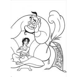 Dessin à colorier: Aladdin (Films d'animation) #127808 - Coloriages à Imprimer Gratuits