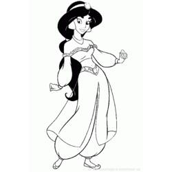 Dessin à colorier: Aladdin (Films d'animation) #127835 - Coloriages à imprimer
