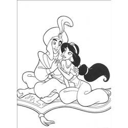 Dessin à colorier: Aladdin (Films d'animation) #127843 - Coloriages à Imprimer Gratuits