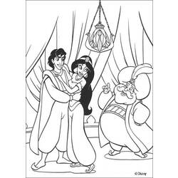 Dessin à colorier: Aladdin (Films d'animation) #127846 - Coloriages à Imprimer Gratuits