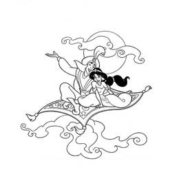 Dessin à colorier: Aladdin (Films d'animation) #127849 - Coloriages à Imprimer Gratuits
